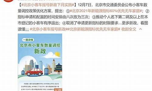 2021年北京摇号新规定_北京2021摇号新政正式公布